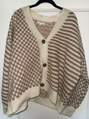 NWOT Maurices Checkered/Striped Sweater